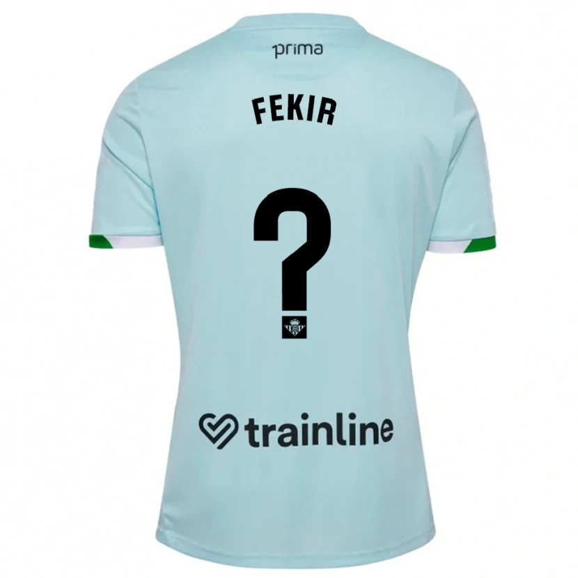 Danxen Kid Yassin Fekir #0 Sky Blue Green Away Jersey 2025/26 T-Shirt
