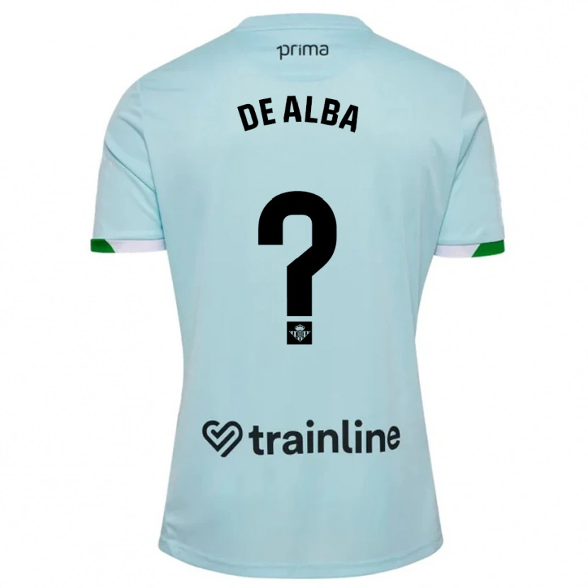 Danxen Kid Luismi De Alba #0 Sky Blue Green Away Jersey 2025/26 T-Shirt