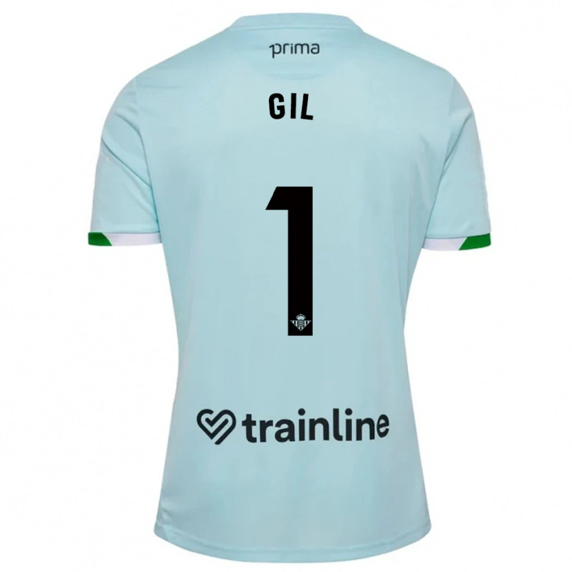 Danxen Kid Noelia Gil #1 Sky Blue Green Away Jersey 2025/26 T-Shirt