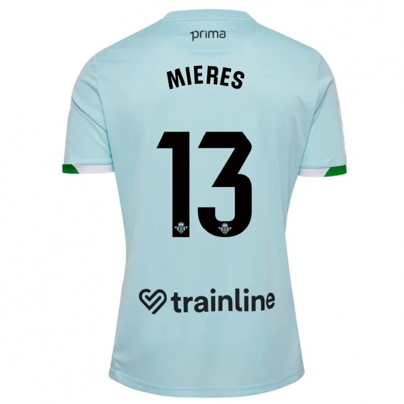 Danxen Kid Malena Mieres García #13 Sky Blue Green Away Jersey 2025/26 T-Shirt