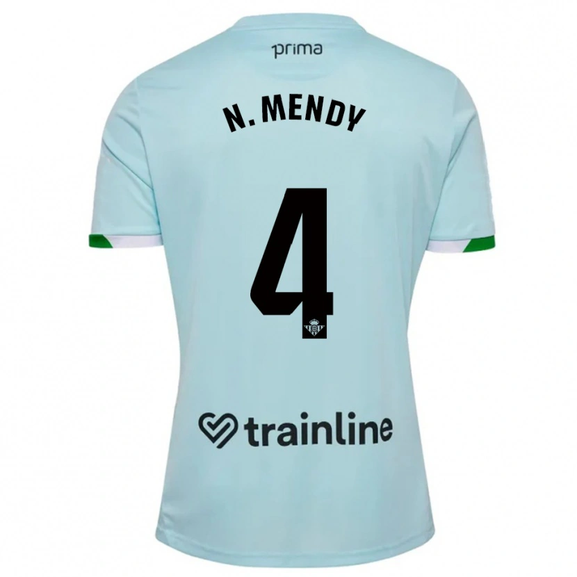 Danxen Kid Nobel Mendy #4 Sky Blue Green Away Jersey 2025/26 T-Shirt