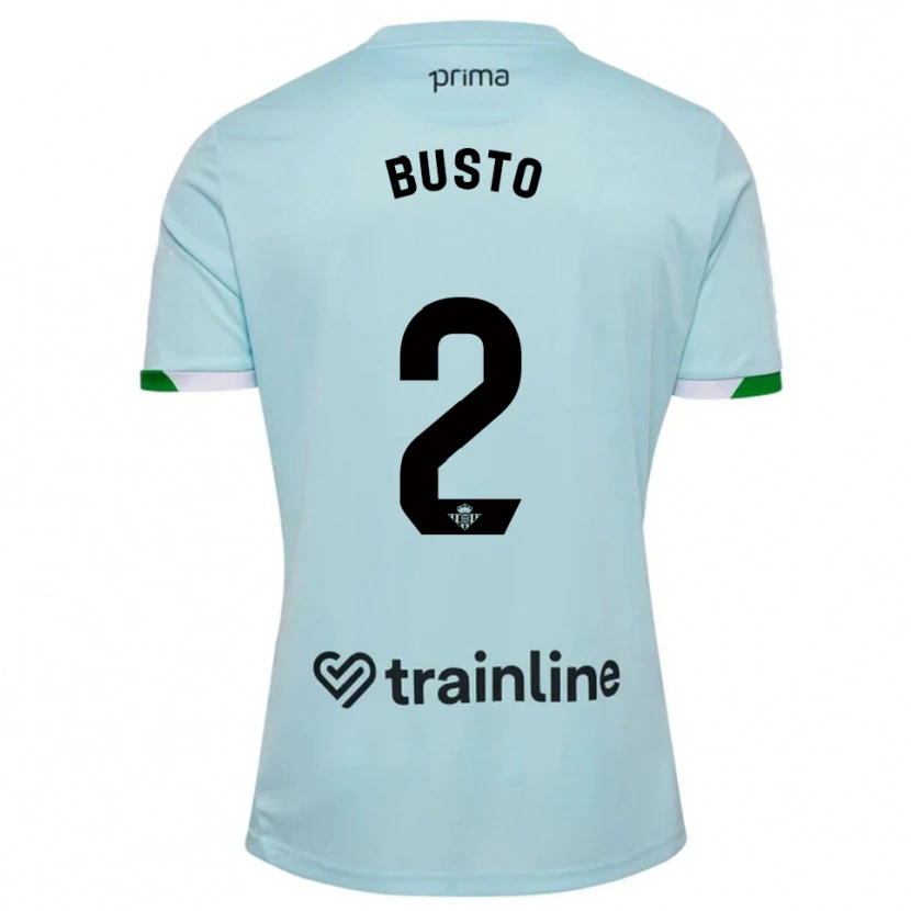 Danxen Kid Pablo Busto #2 Sky Blue Green Away Jersey 2025/26 T-Shirt