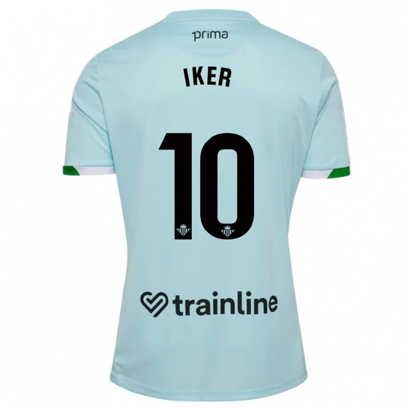 Danxen Kid Iker Losada #10 Sky Blue Green Away Jersey 2025/26 T-Shirt
