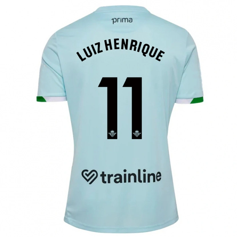 Danxen Kid Luiz Henrique #11 Sky Blue Green Away Jersey 2025/26 T-Shirt