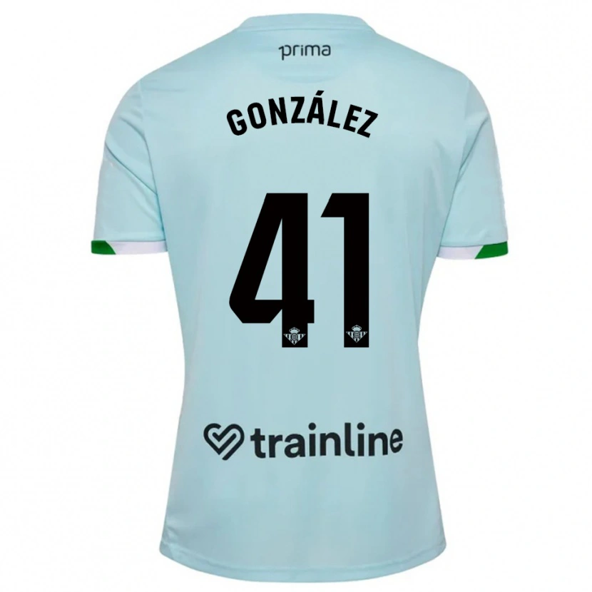 Danxen Kid Manu González #41 Sky Blue Green Away Jersey 2025/26 T-Shirt