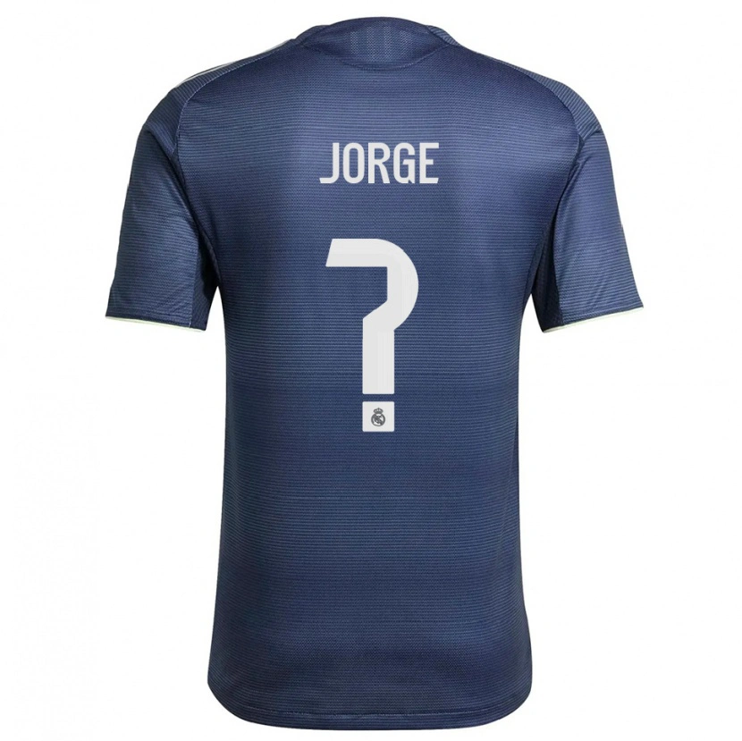 Danxen Kid Jorge García #0 Navy Silver Away Jersey 2025/26 T-Shirt