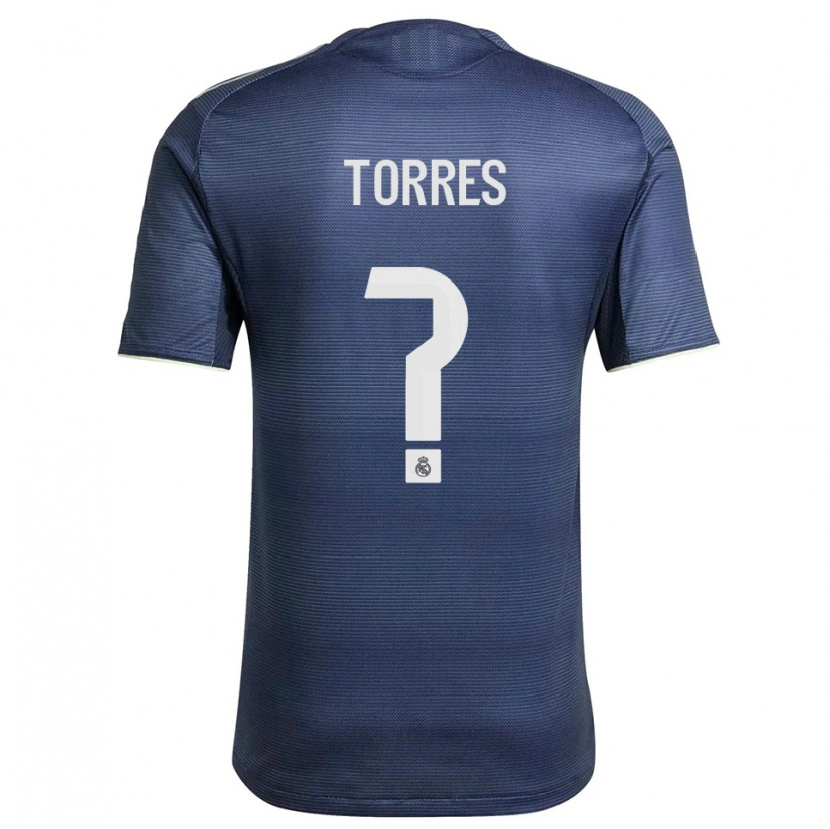 Danxen Kid Roi Torres #0 Navy Silver Away Jersey 2025/26 T-Shirt