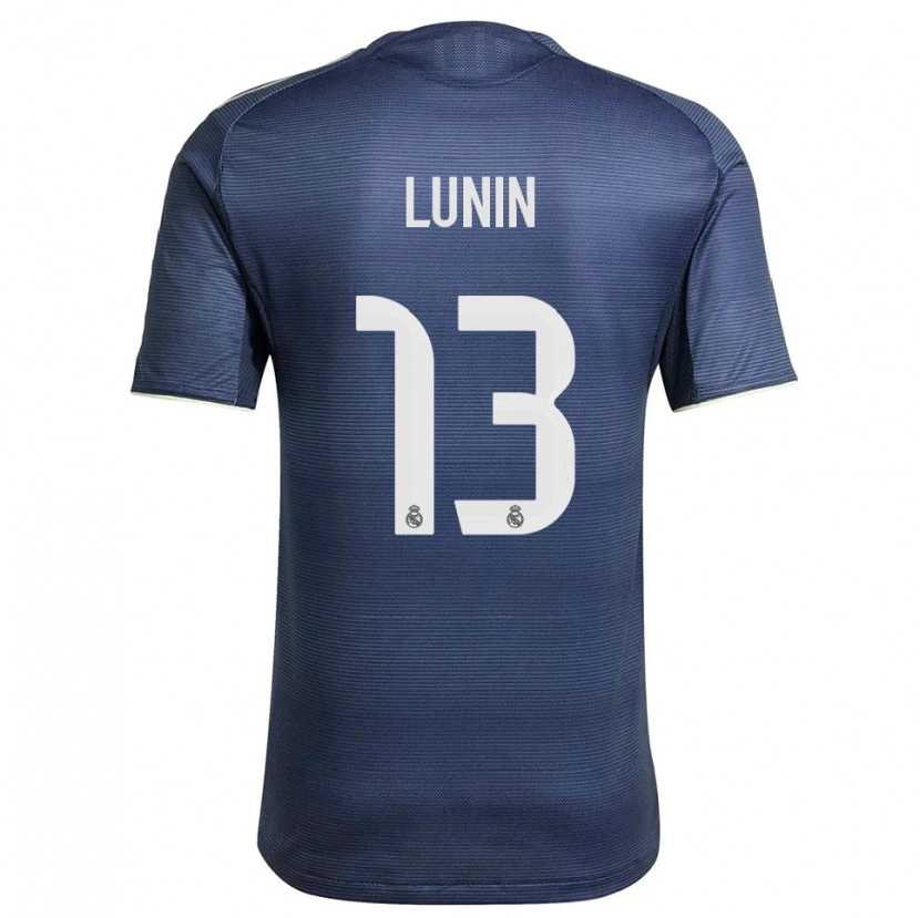 Danxen Kid Andriy Lunin #13 Navy Silver Away Jersey 2025/26 T-Shirt