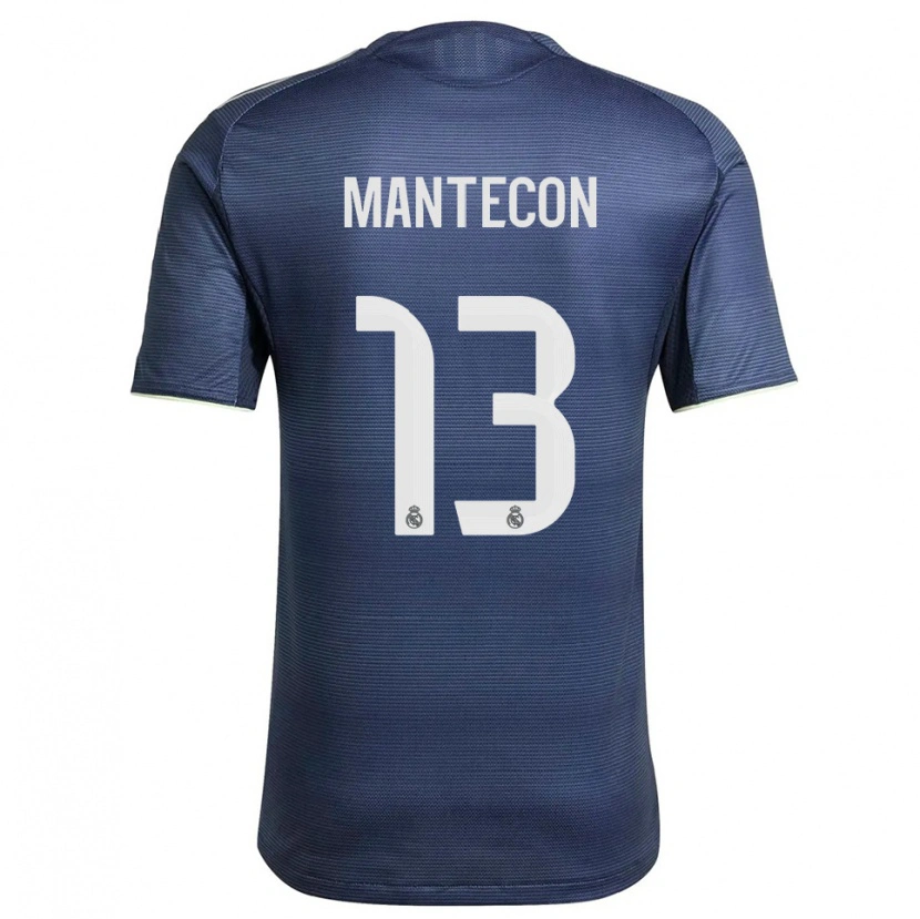 Danxen Kid Hugo Mantecón #13 Navy Silver Away Jersey 2025/26 T-Shirt