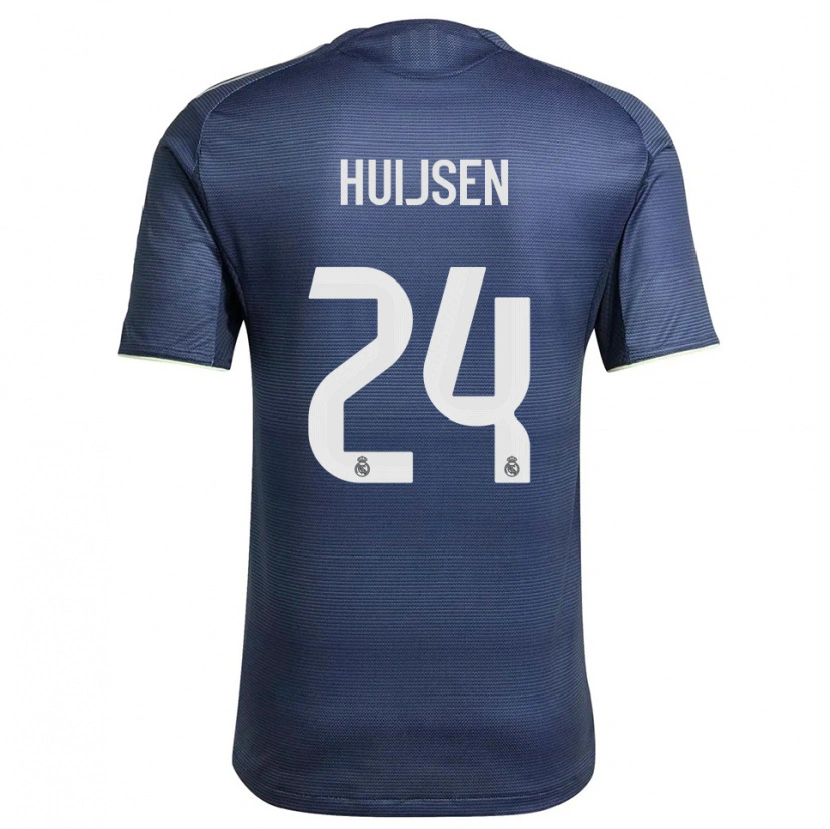 Danxen Kid Dean Huijsen #24 Navy Silver Away Jersey 2025/26 T-Shirt