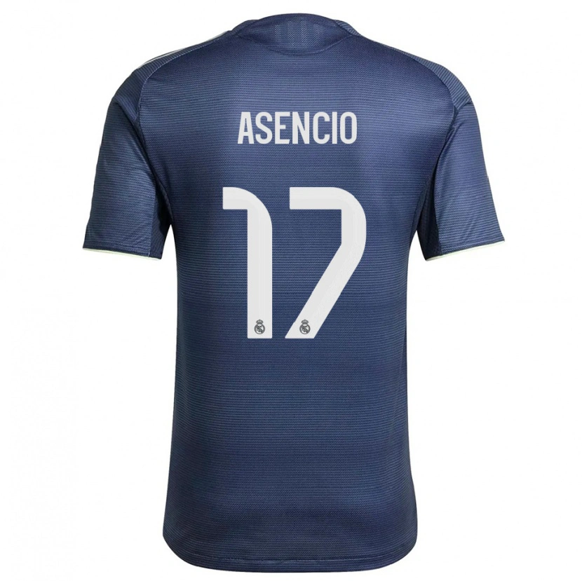 Danxen Kid Raúl Asencio #17 Navy Silver Away Jersey 2025/26 T-Shirt