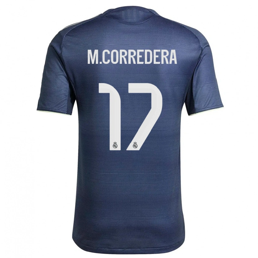 Danxen Kid Marta Corredera #17 Navy Silver Away Jersey 2025/26 T-Shirt