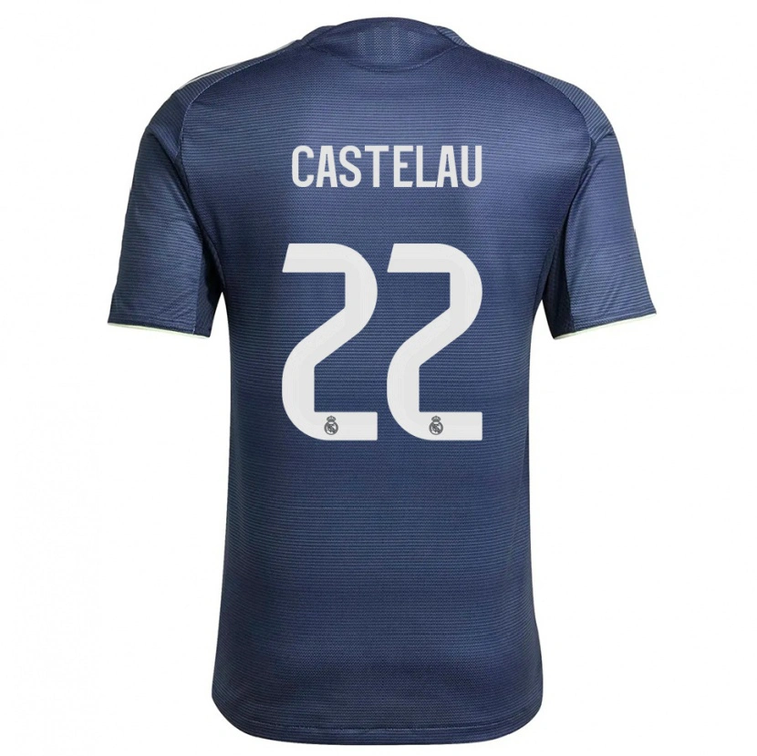 Danxen Kid Alber Castelau #22 Navy Silver Away Jersey 2025/26 T-Shirt