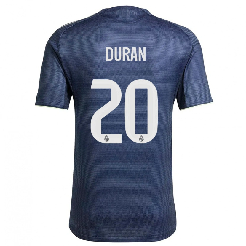 Danxen Kid Pol Duran #20 Navy Silver Away Jersey 2025/26 T-Shirt