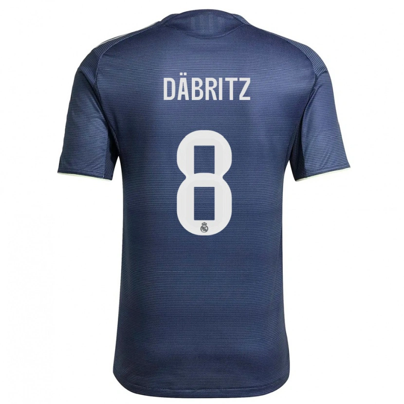 Danxen Kid Sara Däbritz #8 Navy Silver Away Jersey 2025/26 T-Shirt