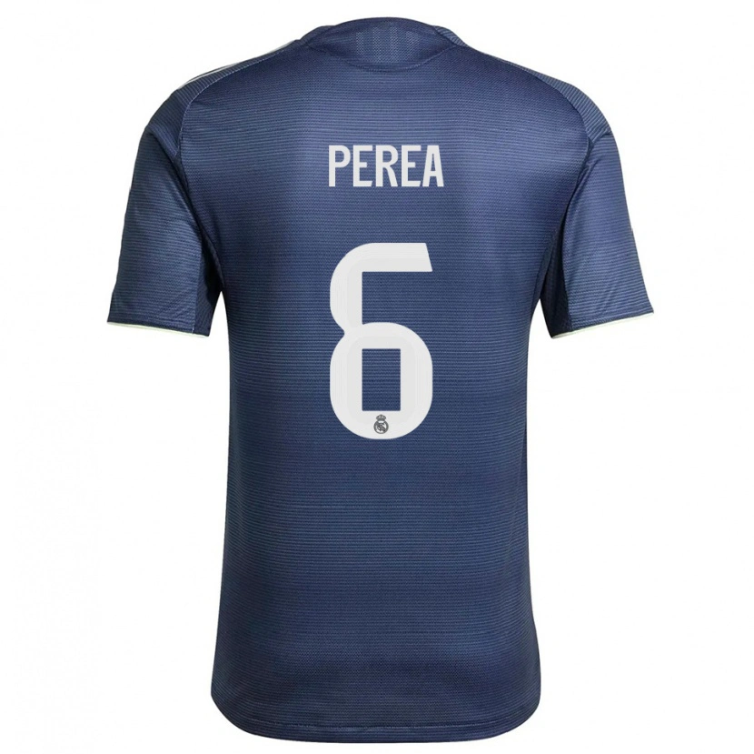 Danxen Kid Cristian Perea #6 Navy Silver Away Jersey 2025/26 T-Shirt