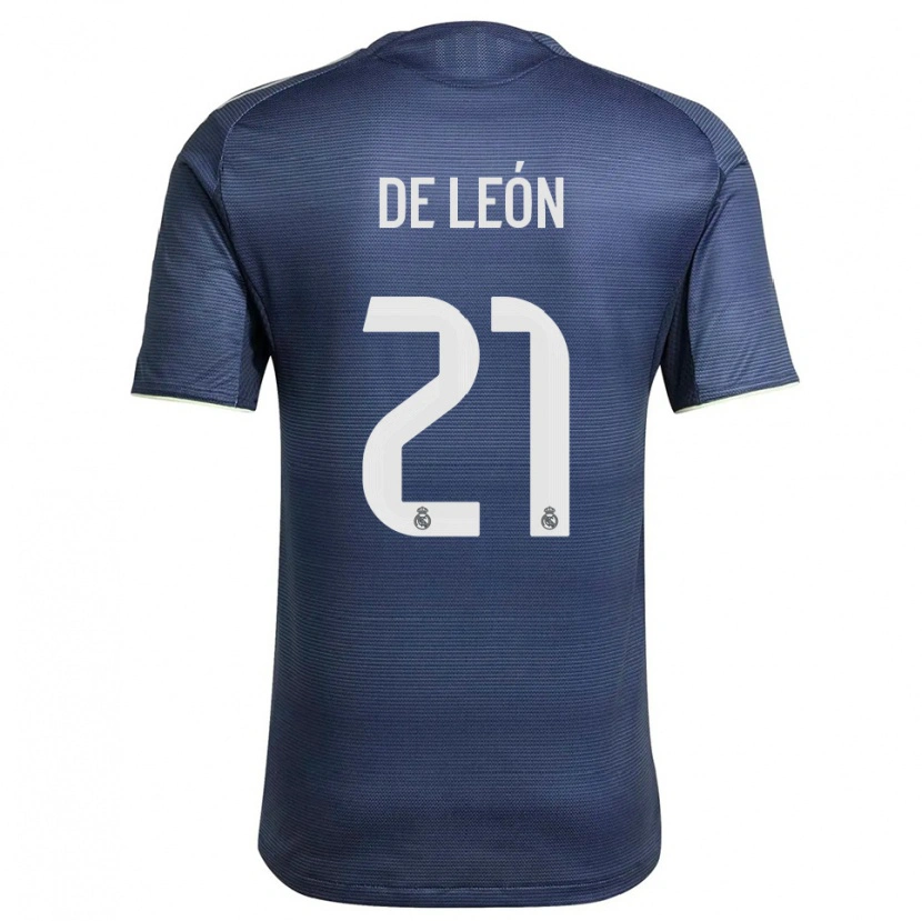 Danxen Kid Jeremy De León #21 Navy Silver Away Jersey 2025/26 T-Shirt