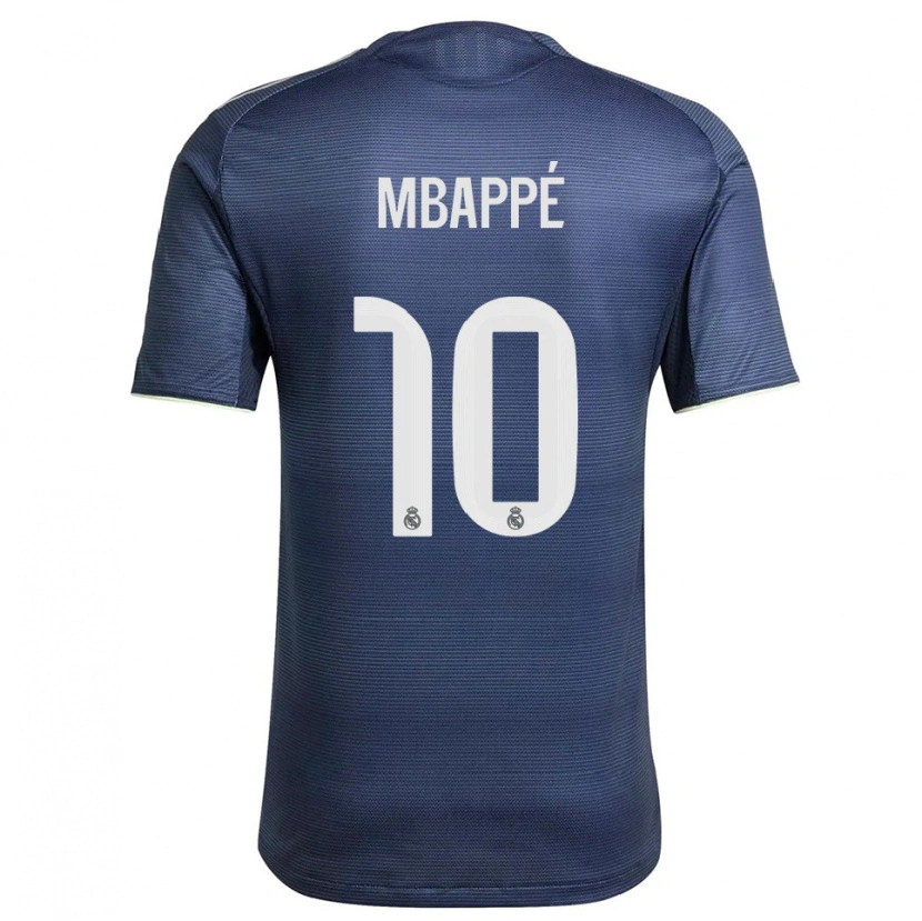 Danxen Kid Kylian Mbappé #10 Navy Silver Away Jersey 2025/26 T-Shirt