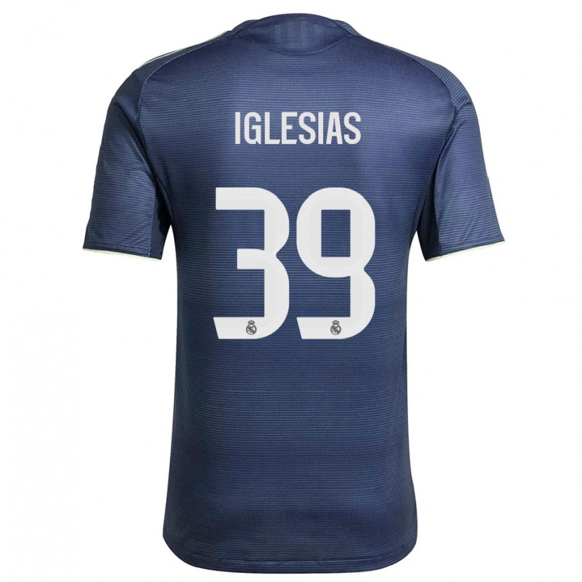 Danxen Kid Bruno Iglesias #39 Navy Silver Away Jersey 2025/26 T-Shirt