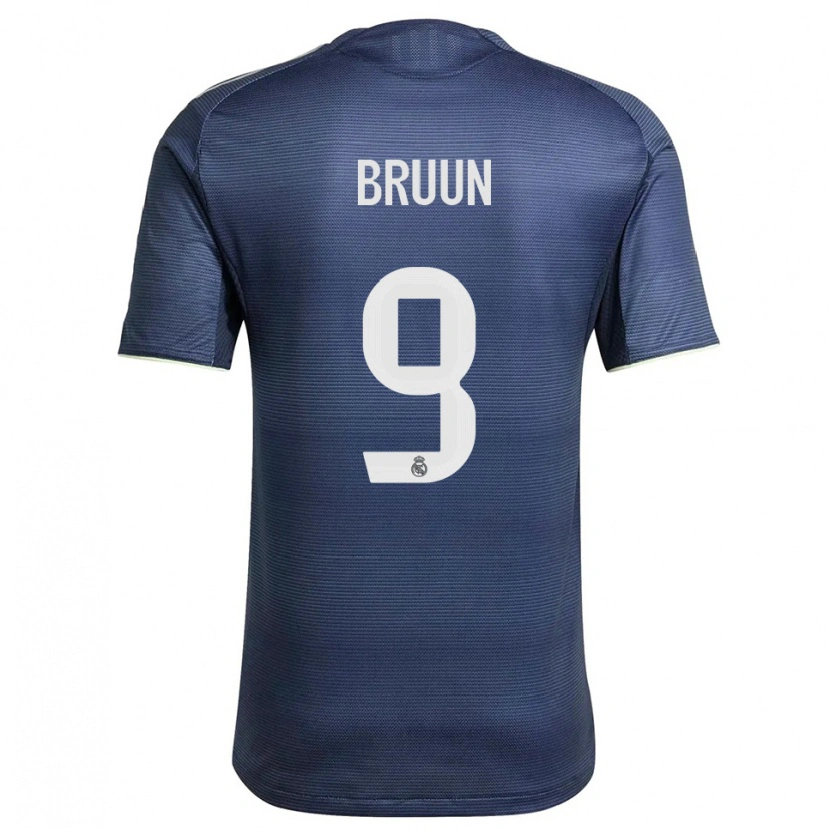 Danxen Kid Signe Bruun #9 Navy Silver Away Jersey 2025/26 T-Shirt