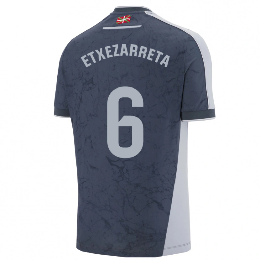 Danxen Kid Ane Etxezarreta #6 Dark Blue White Away Jersey 2025/26 T-Shirt