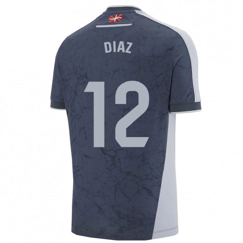 Danxen Kid Ekain Díaz #12 Dark Blue White Away Jersey 2025/26 T-Shirt