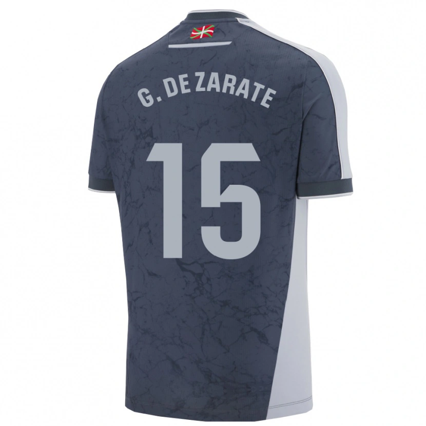 Danxen Kid Urko González De Zárate #15 Dark Blue White Away Jersey 2025/26 T-Shirt