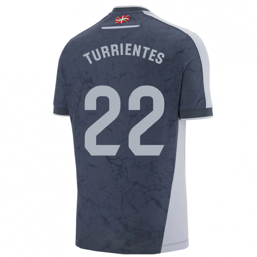 Danxen Kid Beñat Turrientes #22 Dark Blue White Away Jersey 2025/26 T-Shirt