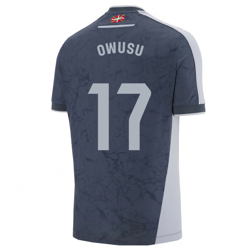 Danxen Kid Jacqueline Owusu #17 Dark Blue White Away Jersey 2025/26 T-Shirt