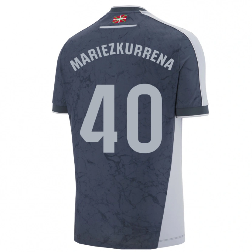 Danxen Kid Arkaitz Mariezkurrena #40 Dark Blue White Away Jersey 2025/26 T-Shirt