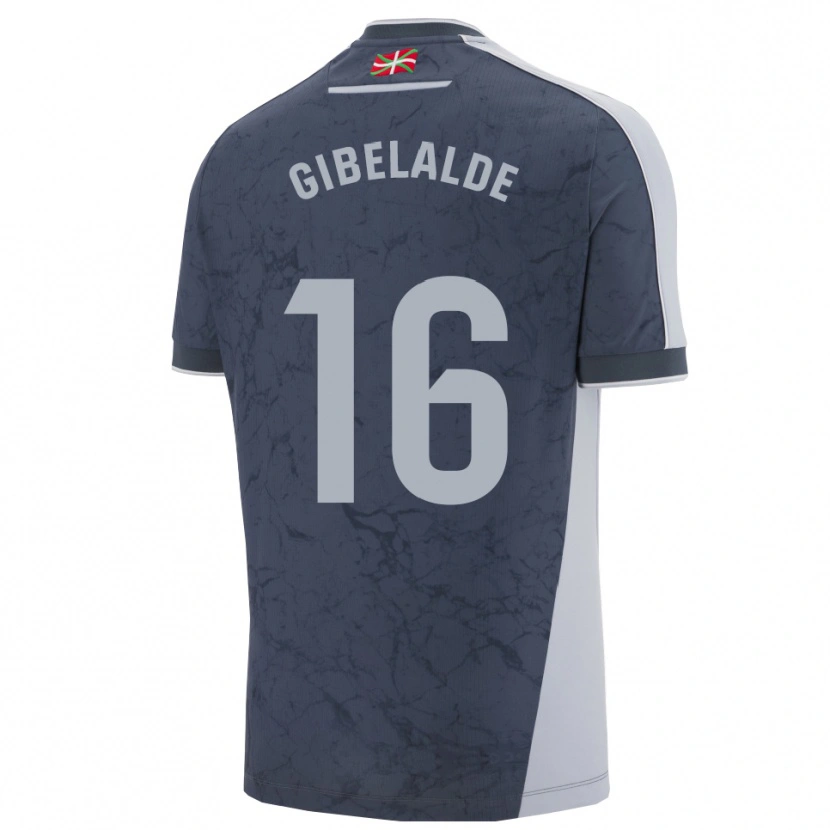 Danxen Kid Manex Gibelalde #16 Dark Blue White Away Jersey 2025/26 T-Shirt