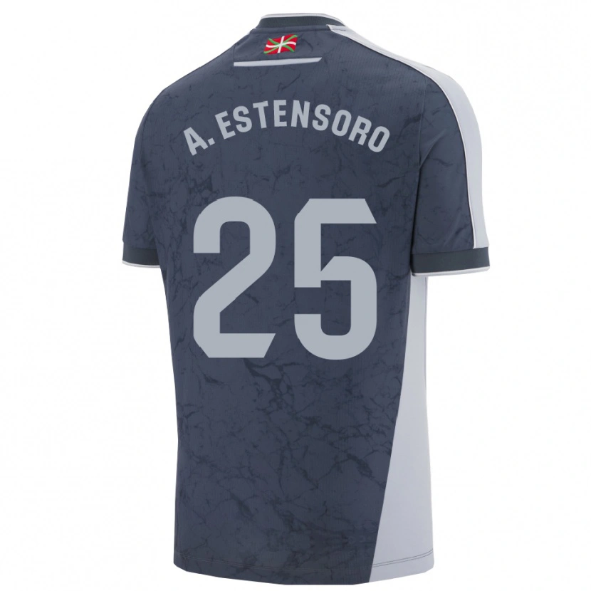 Danxen Kid Alazne Estensoro #25 Dark Blue White Away Jersey 2025/26 T-Shirt