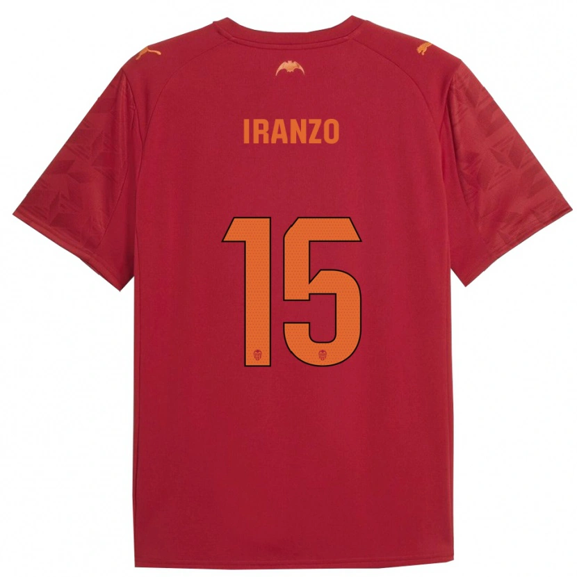 Danxen Kid Rubén Iranzo #15 Red Orange Away Jersey 2025/26 T-Shirt
