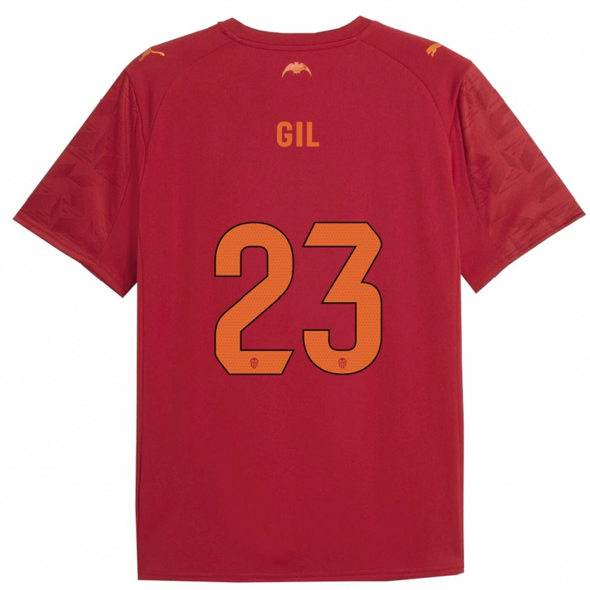 Danxen Kid Elena Gil #23 Red Orange Away Jersey 2025/26 T-Shirt