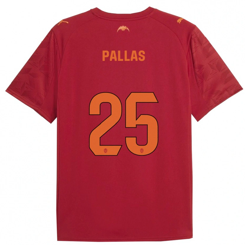 Danxen Kid Nerea Pallas #25 Red Orange Away Jersey 2025/26 T-Shirt