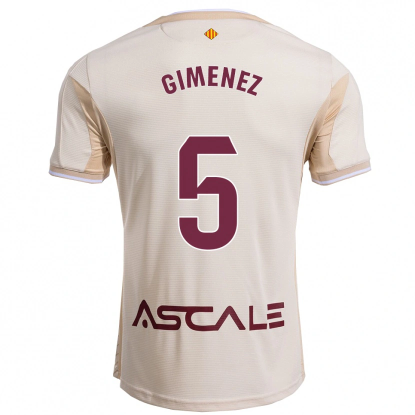 Danxen Kid Yenifer Giménez #5 Off-White Burgundy Away Jersey 2025/26 T-Shirt