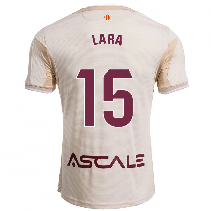 Danxen Kid Francisca Lara #15 Off-White Burgundy Away Jersey 2025/26 T-Shirt