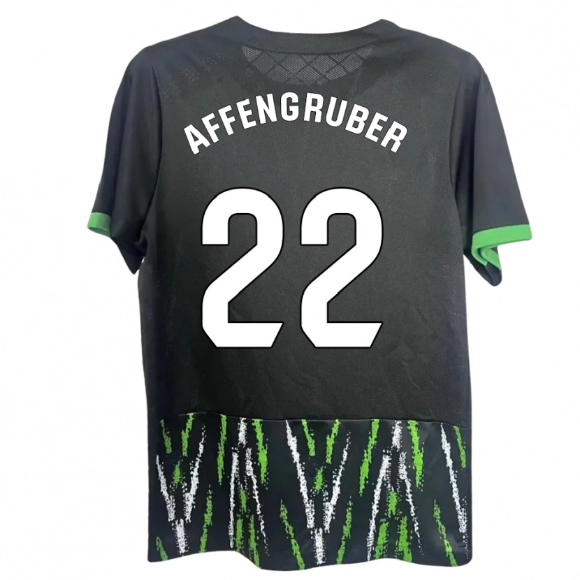 Danxen Kid David Affengruber #22 Black Green Away Jersey 2025/26 T-Shirt