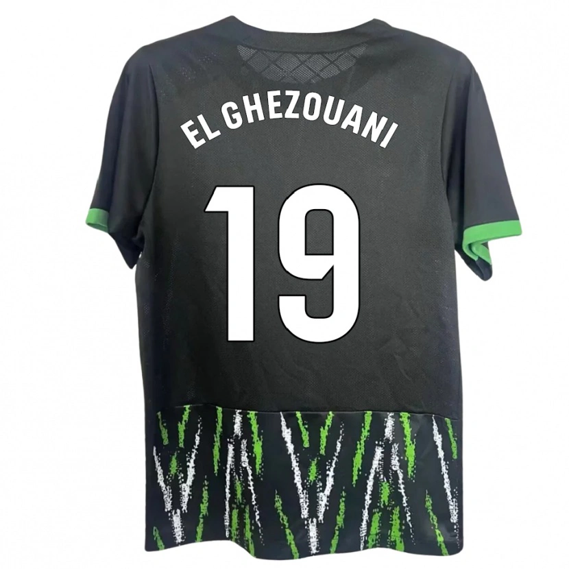 Danxen Kid Mourad El Ghezouani #19 Black Green Away Jersey 2025/26 T-Shirt