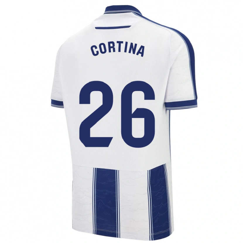 Danxen Kid Borja Cortina #26 Navy White Away Jersey 2025/26 T-Shirt
