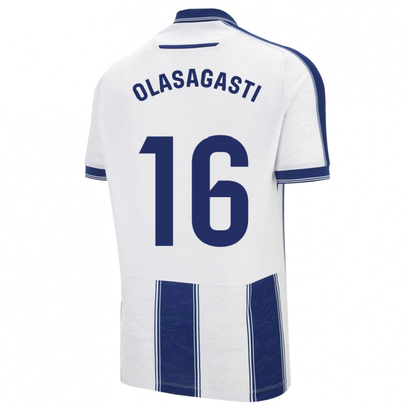 Danxen Kid Jon Ander Olasagasti #16 Navy White Away Jersey 2025/26 T-Shirt