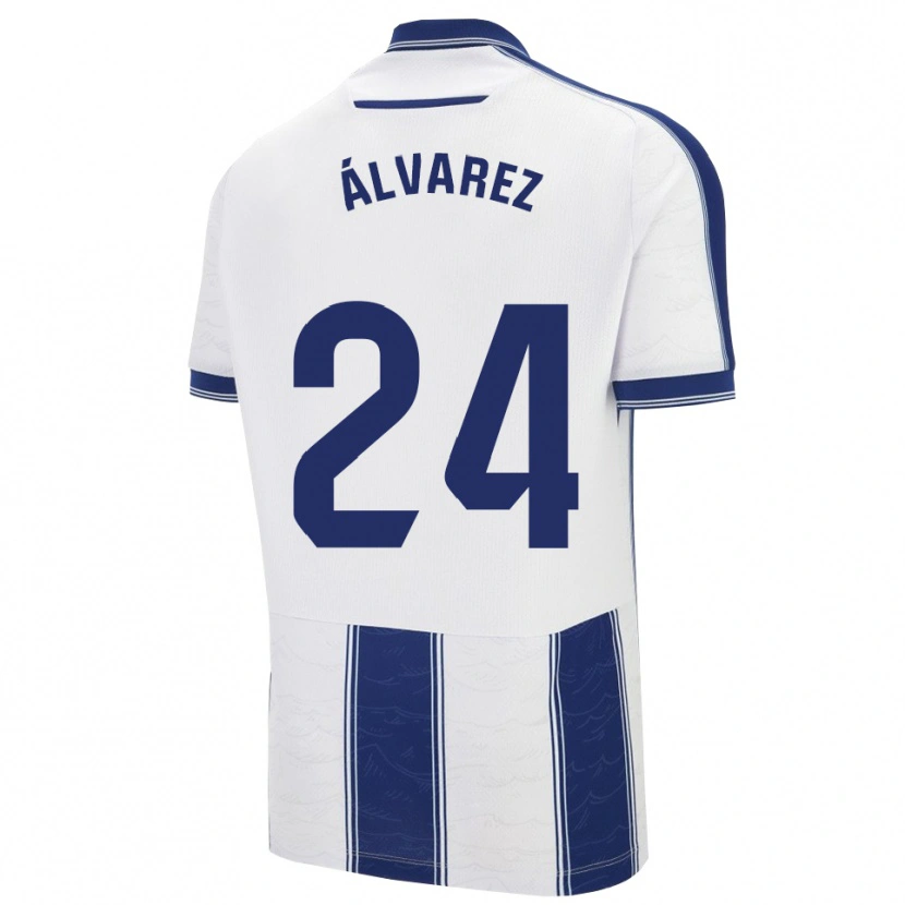 Danxen Kid Carlos Álvarez #24 Navy White Away Jersey 2025/26 T-Shirt