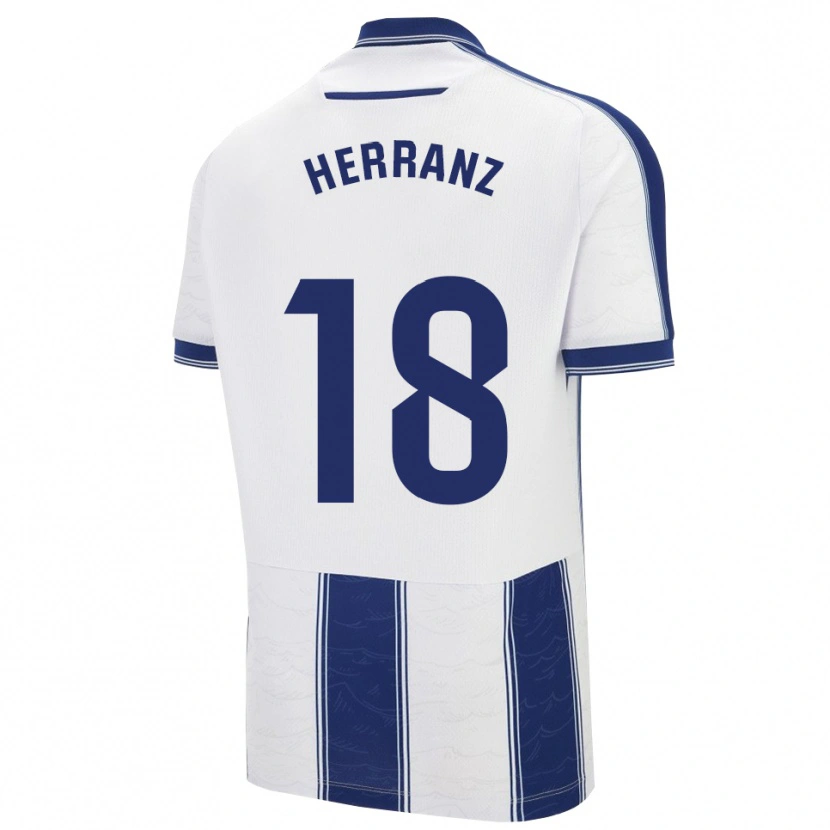Danxen Kid Alejandro Herranz #18 Navy White Away Jersey 2025/26 T-Shirt