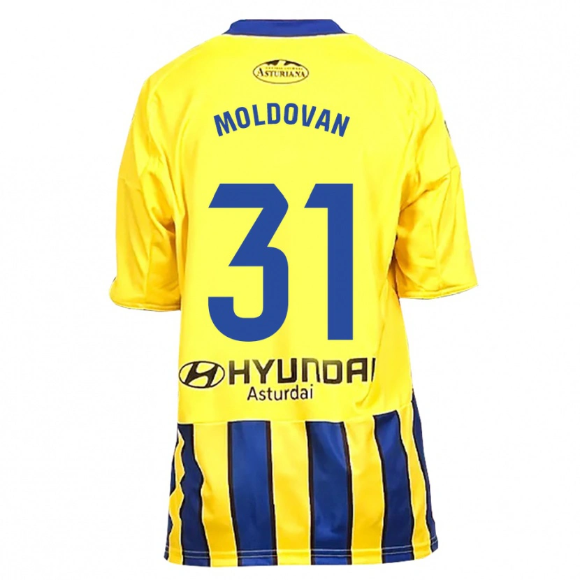 Danxen Kid Horațiu Moldovan #31 Yellow Blue Away Jersey 2025/26 T-Shirt