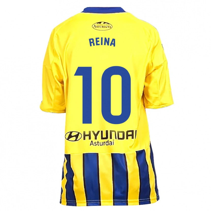 Danxen Kid Alberto Reina #10 Yellow Blue Away Jersey 2025/26 T-Shirt