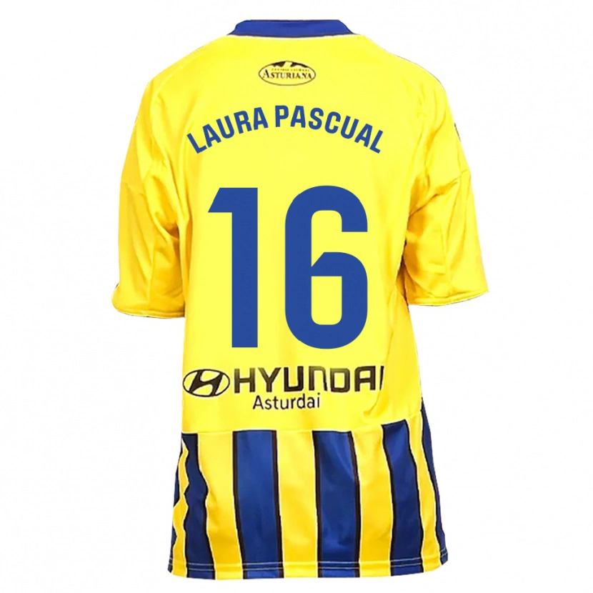 Danxen Kid Laura Pascual #16 Yellow Blue Away Jersey 2025/26 T-Shirt
