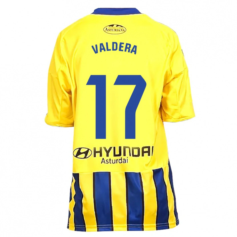 Danxen Kid Rubén Valdera #17 Yellow Blue Away Jersey 2025/26 T-Shirt