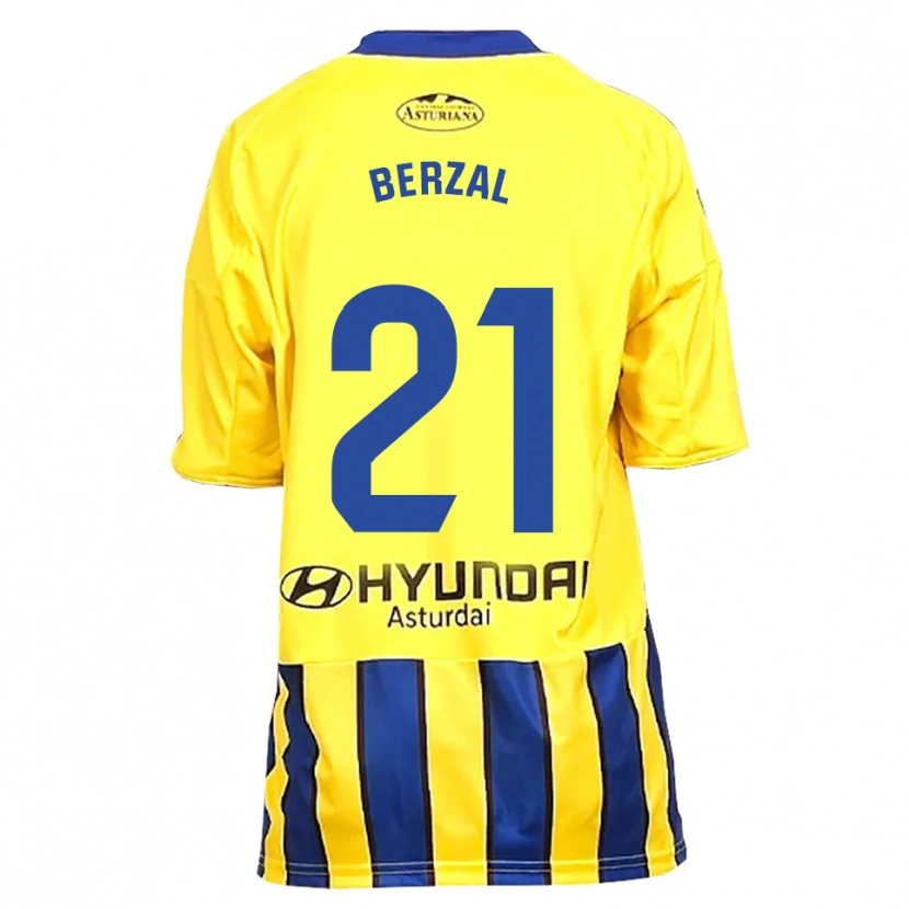 Danxen Kid Guille Berzal #21 Yellow Blue Away Jersey 2025/26 T-Shirt