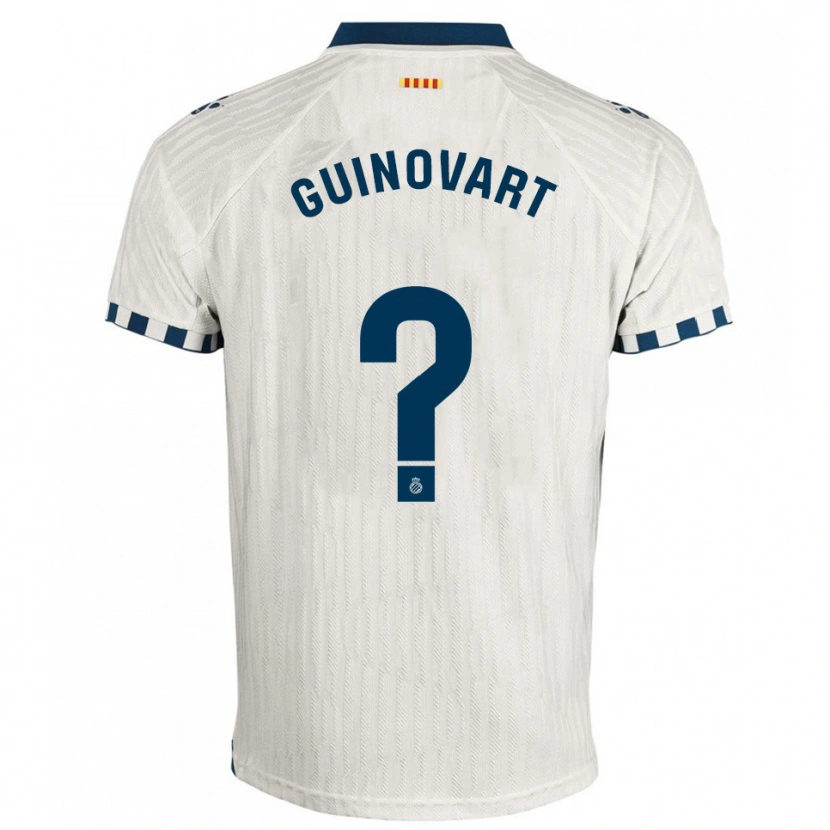 Danxen Kid Martí Guinovart #0 White Blue Away Jersey 2025/26 T-Shirt