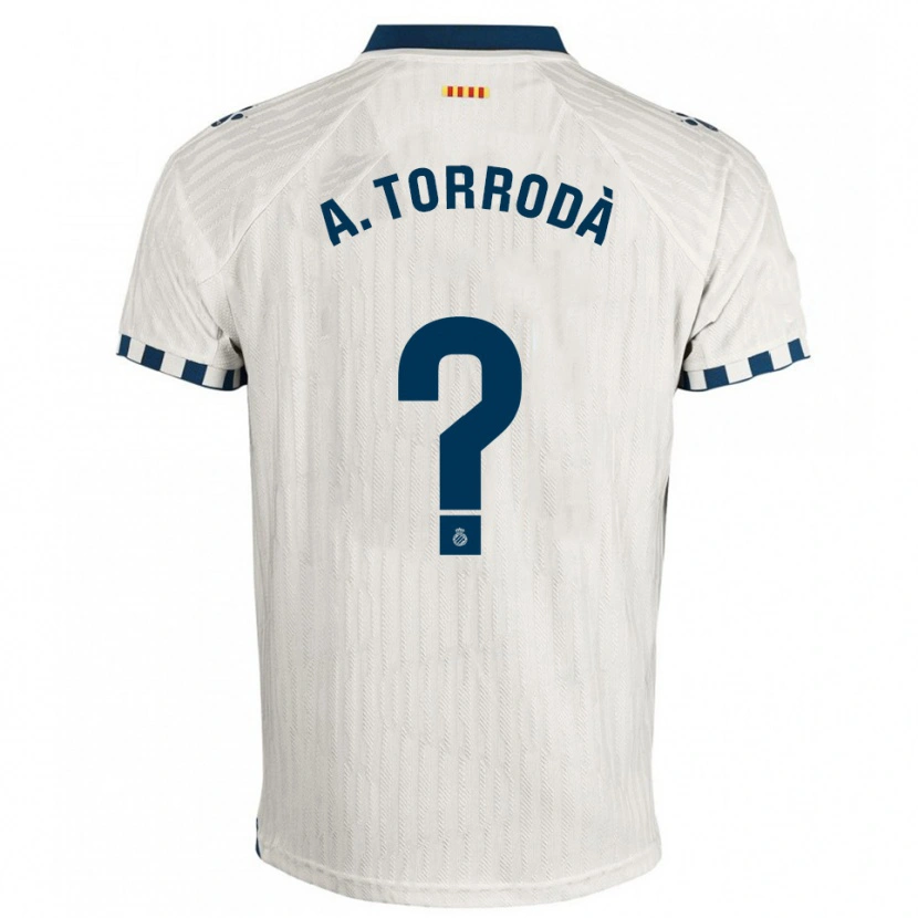Danxen Kid Anna Torrodà Ricard #0 White Blue Away Jersey 2025/26 T-Shirt